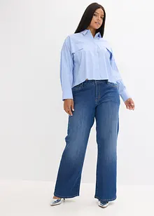 Oversized blouse van katoenmix, bonprix