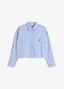 Oversized blouse van katoenmix, bonprix