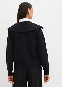 Sweater met een brede kraag in een viscosemix, bonprix