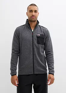 Gebreid fleece vest, bonprix