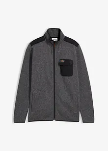 Gebreid fleece vest, bonprix