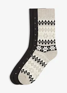 Thermosokken met binnenkant van zachte badstof (set van 3), bonprix