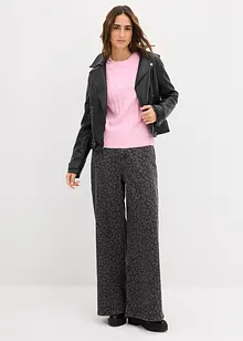 Grof gebreide trui met kabelpatroon, bonprix