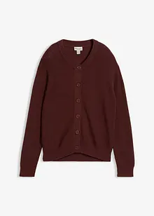 Fijn gebreid vest met ronde hals, bonprix