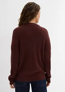 Fijn gebreid vest met ronde hals, bonprix