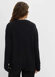 Fijn gebreid vest met ronde hals, bonprix