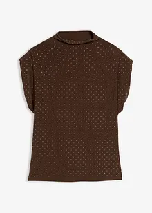 Top met glittersteentjes, bonprix