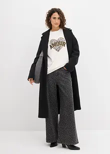 Oversized sweater van katoenmix, bonprix