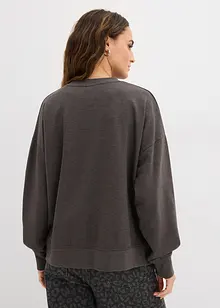 Oversized sweater van katoenmix, bonprix