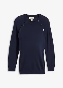 2-in-1 zwangerschaps- en borstvoedingstrui van puur biologisch katoen, bonprix