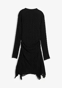 Kanten jurk met puntige onderrand, bonprix