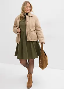 Flanellen jurk van puur katoen, bonprix