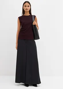 Top van crêpe met decoratieve gesp, bonprix