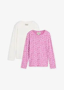 Longsleeve van biologisch katoen (set van 3), bonprix