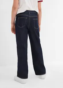 Wide leg thermojeans met jersey voering, mid waist, bonprix