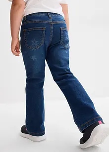 Thermo bootcut jeans, mid waist, bonprix