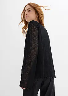 Longsleeve van kant, bonprix