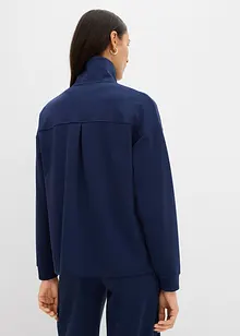 Sweatvest van licht glanzende viscosemix, bonprix