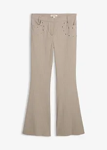 Flared broek van soepele viscose, bonprix