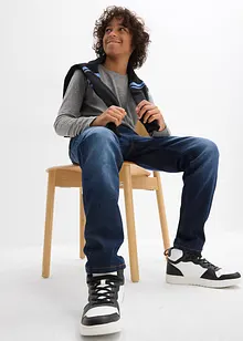 Regular Fit thermo instapjeans met jersey voering, straight, bonprix