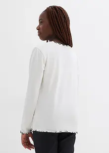Longsleeve in een elastische biologische katoenmix  (set van 2), bonprix
