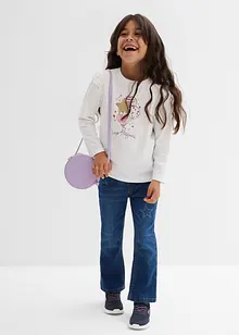 Longsleeve in een elastische biologische katoenmix (set van 2), bonprix