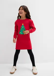 Sweaterjurk met kerstmotief, bonprix