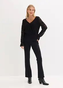 Longsleeve met kant, bonprix