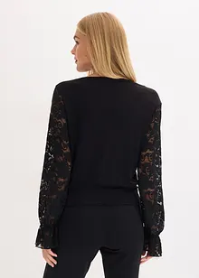 Longsleeve met kant, bonprix