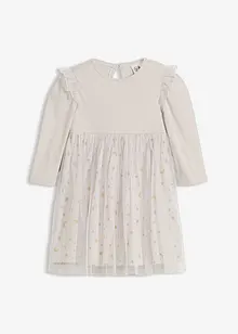 Baby jurkje met ruches en tule, bonprix