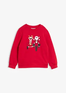 Sweater met kerstmotief van puur biologisch katoen, bonprix