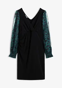 Aansluitende mini-jurk met cut-outs aan de mouwen, bonprix