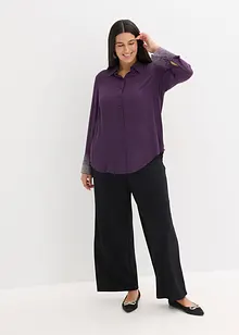 Overhemdblouse met glittersteentjes, bonprix