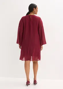 Chiffon jurk met strass-applicatie, bonprix