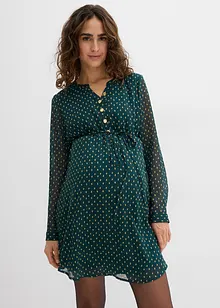 2-in-1 zwangerschapsjurk/voedingsjurk van chiffon, bonprix