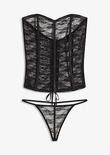 Bustier en slip van kant (2-dlg. set), bonprix
