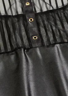 Sexy halter jurk in wetlook, bonprix