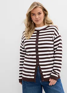 Fijn gebreid vest, ronde hals, bonprix