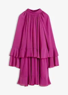 Chiffon jurk met volants, bonprix