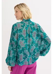 Satijnen tuniek met biezen, bonprix