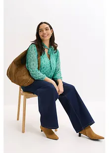 Longsleeve van elegant mesh, bonprix