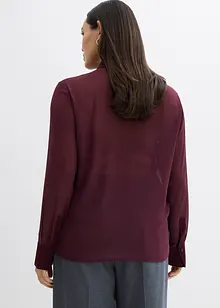 Overhemdblouse met inzetstuk van satijn, bonprix