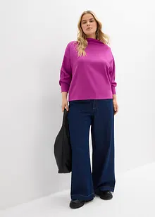 Oversized sweater van zachte scuba, bonprix