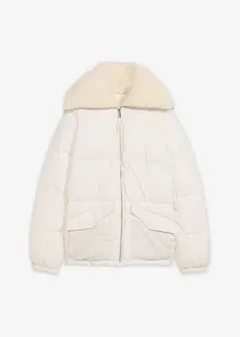 Gewatteerde jas met teddykraag, bonprix