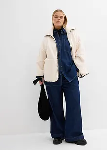 Oversized jas van teddy fleece, bonprix