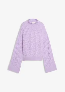 Trui met kabelpatroon, bonprix