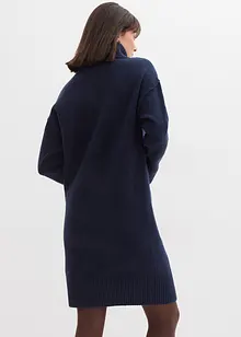 Gebreide jurk met siernaad, bonprix