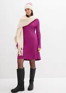 Gebreide mini jurk in een zachte viscosemix, bonprix