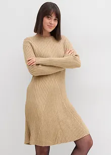 Gebreide mini jurk in een zachte viscosemix, bonprix