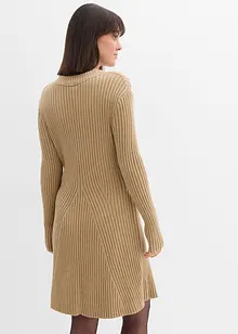 Gebreide mini jurk in een zachte viscosemix, bonprix